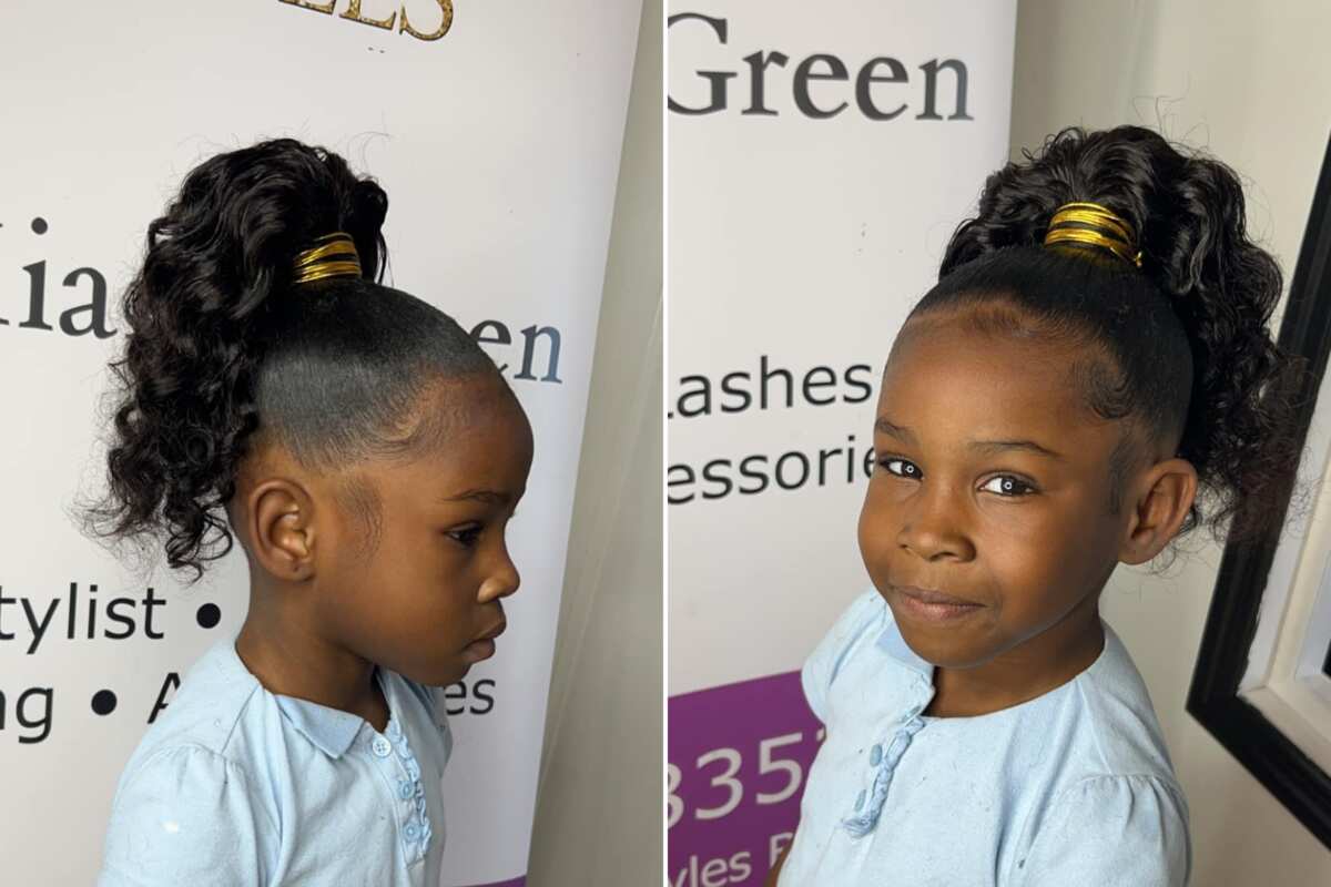 40 Pretty Natural Hairstyles for Nine Years Old Girls That Encourages  Self-Love - Coils and Glory